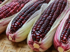Молотая фиолетовая кукуруза, желатинизированная (клейстеризированная), дойпак 400 г (Перу)