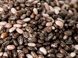 Черные семена чиа (Black chia seeds), пакет 100 г (Перу)