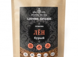 Семена бурого льна (Brown flax seeds), дойпак 1 кг (Россия)