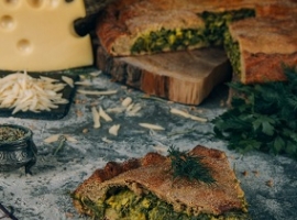 Полбяной пирог "Сыр с прованскими травами"