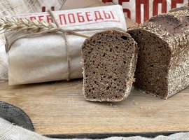 Хлеб Победы с льняным шротом, 330-350 г