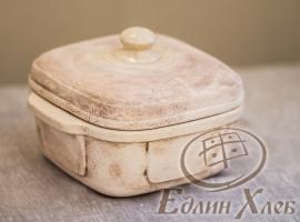 Керамическая форма для расстойки, выпечки и хранения хлеба ЕХ-7 Едлин Хлеб