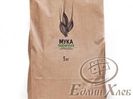 Мука пшеничная "Чёрный хлеб" первого сорта БИО (T65), 5 кг