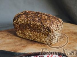 Хлеб ржаной на закваске «с кунжутом, черносливом», 330-350 г
