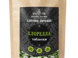Хлорелла, таблетки, органика, дойпак 200 г (Китай)