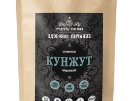 Семена черного кунжута (Black sesame seeds), дойпак 1 кг (Индия)