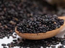 Семена черного кунжута (Black sesame seeds), пакет 1 кг (Индия)
