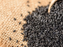 Семена черного кунжута (Black sesame seeds), пакет 200 г (Индия)