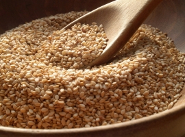 Семена белого кунжута (White sesame seeds), дойпак 1 кг (Индия)