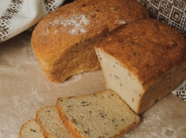 Безглютеновый хлеб на закваске и яичных белках гречневый, 330 г