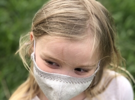 маска из натуральной ткани детская