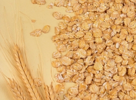 Макро-фото хлопьев из однозернянки