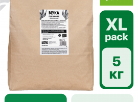 Пшеничная  органическая мука цельнозерновая грубого помола "Чёрный Хлеб" БИО, 2 кг